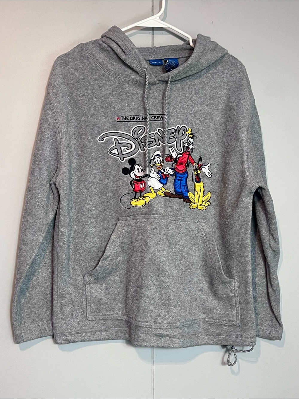 Disney Mickey Mouse Donald Duck Goofy Vintage-Style Graphic Hoodie Size M